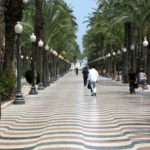 View down the Esplanade in Alicante